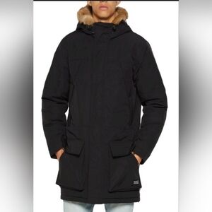 Levi's Men's Prescott Long Parka - Black Size S NWT (Would fit m/l woman)